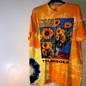 Claude Monet 1881 Sunflower Tie die Vintage